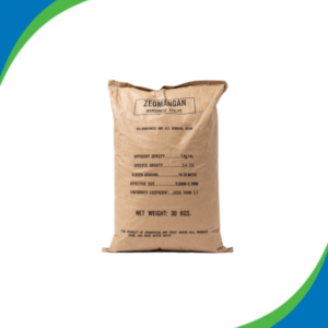 Manganese zeolite soluble iron and manganese removal media for water treatment plant