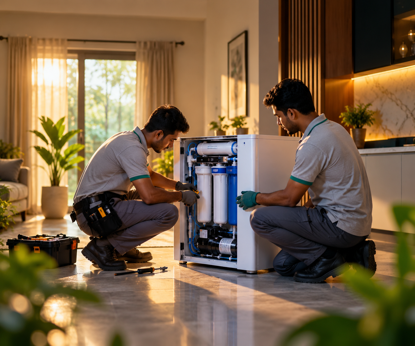 BachelOr's Enterprise water purification system installation project in Bangladesh